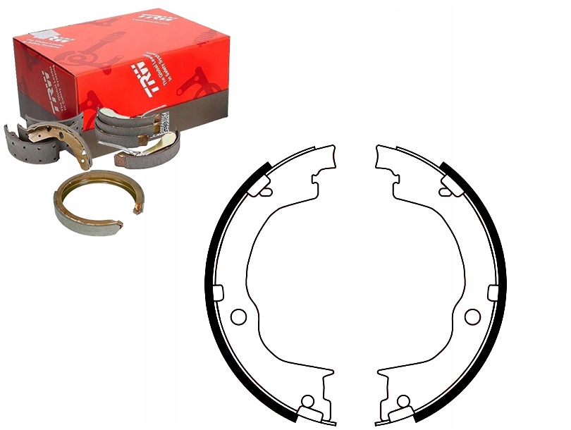 TRW SZCZĘKI HAM. RĘCZ. OPEL ANTARA 06-