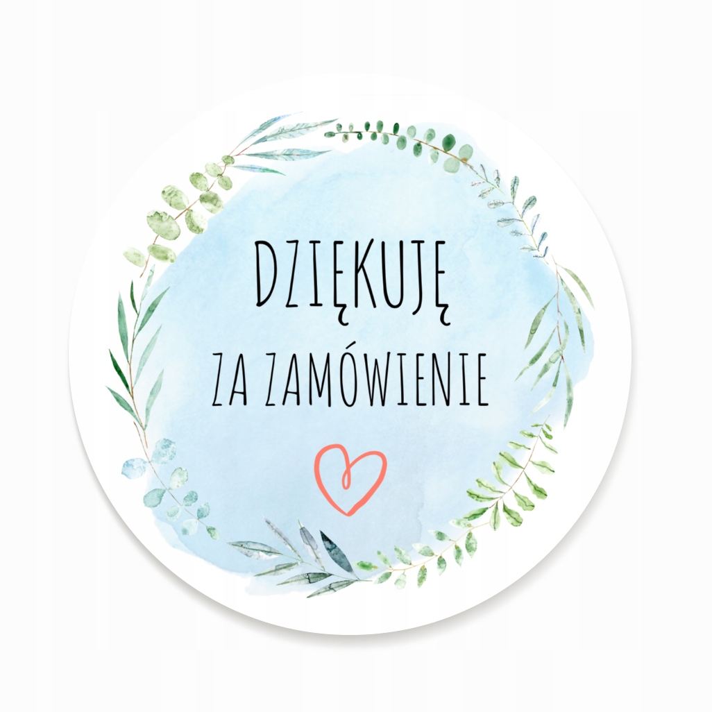 

Naklejki Dziękuję Za Zamówienie etykiety 24 sztuk