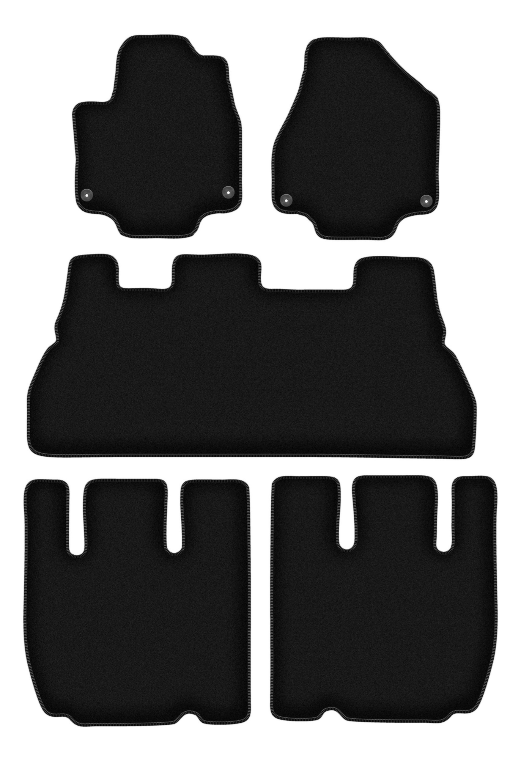 Velurové koberce Basic pro: Chrysler Pacifica II 7os (2017-)