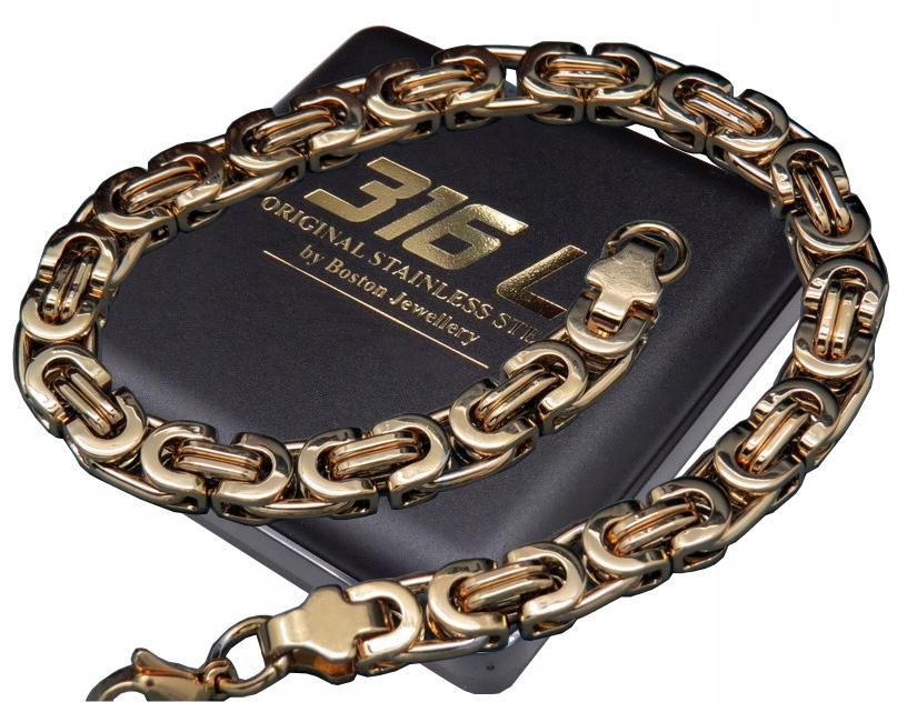 

Złota Bransoleta + Złoty Łańcuszek Na Szyję Zestaw