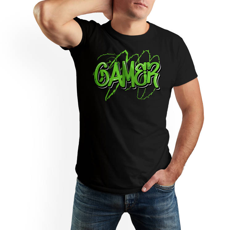 

Koszulka Gamer t-shirt męski Dla Gracza czarny 2XL