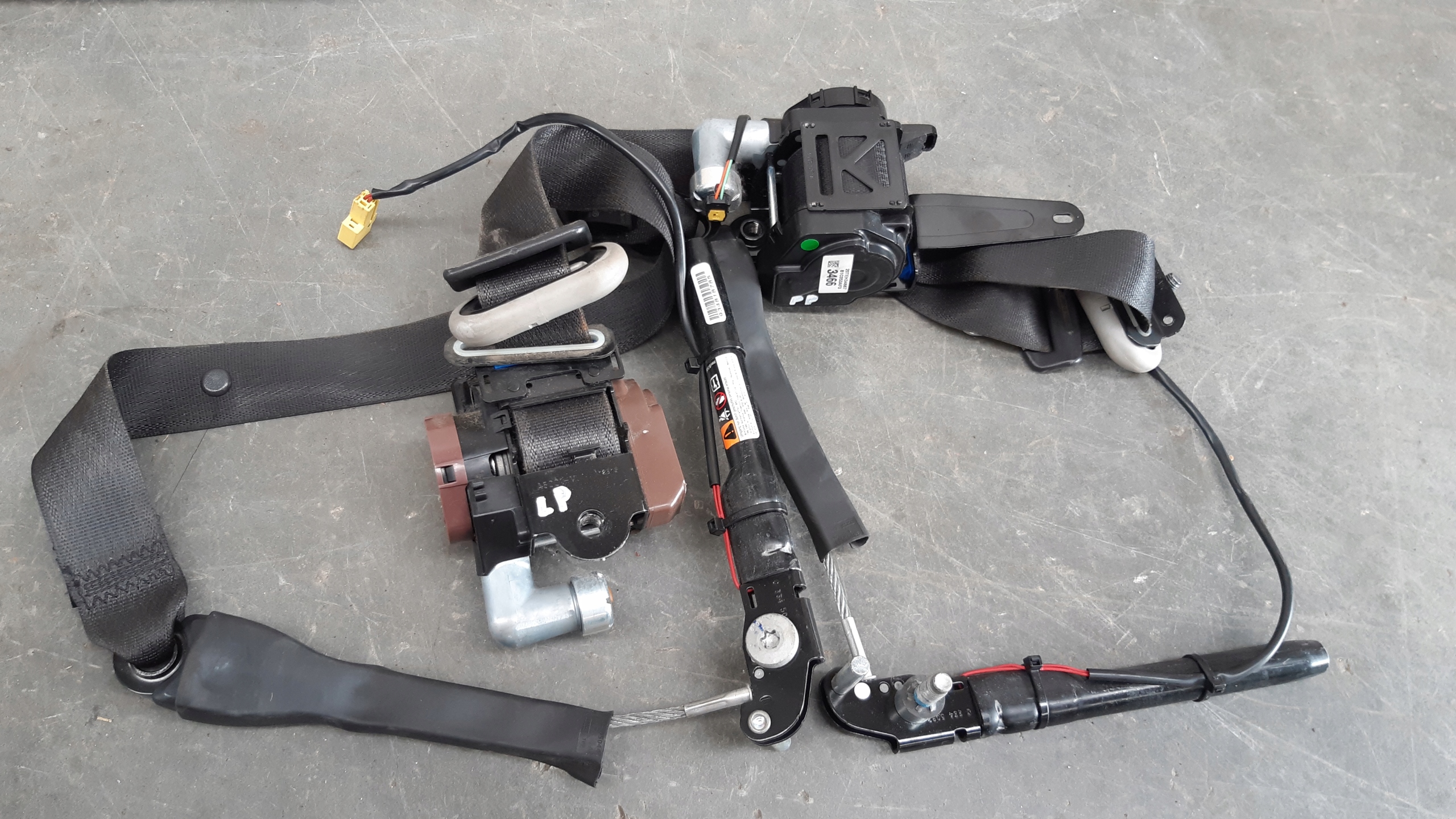 dashboard console tension belts airbags sensor kpl Chevrolet Captiva
