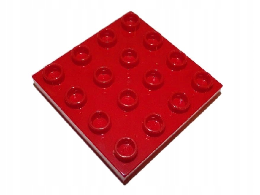 

Ls Nowe Lego Duplo Klocek Płytka 4x4 Czerwony