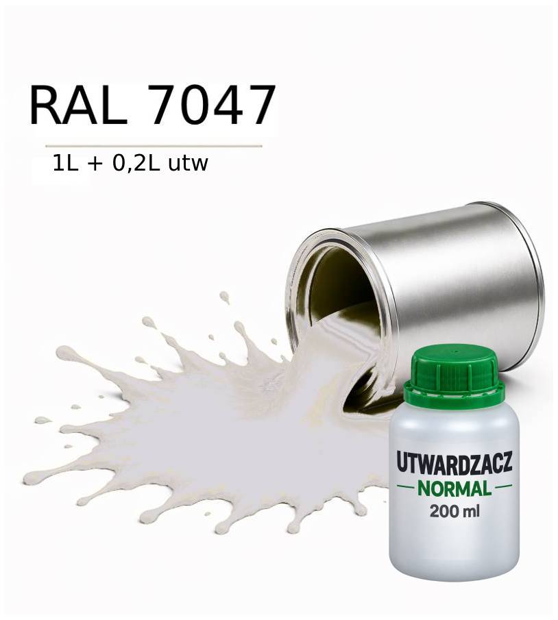 Valspar Ral 7047 Barva Dtm Základní Nátěr Polyuretanová 2K Polomat 1L Tužidlo
