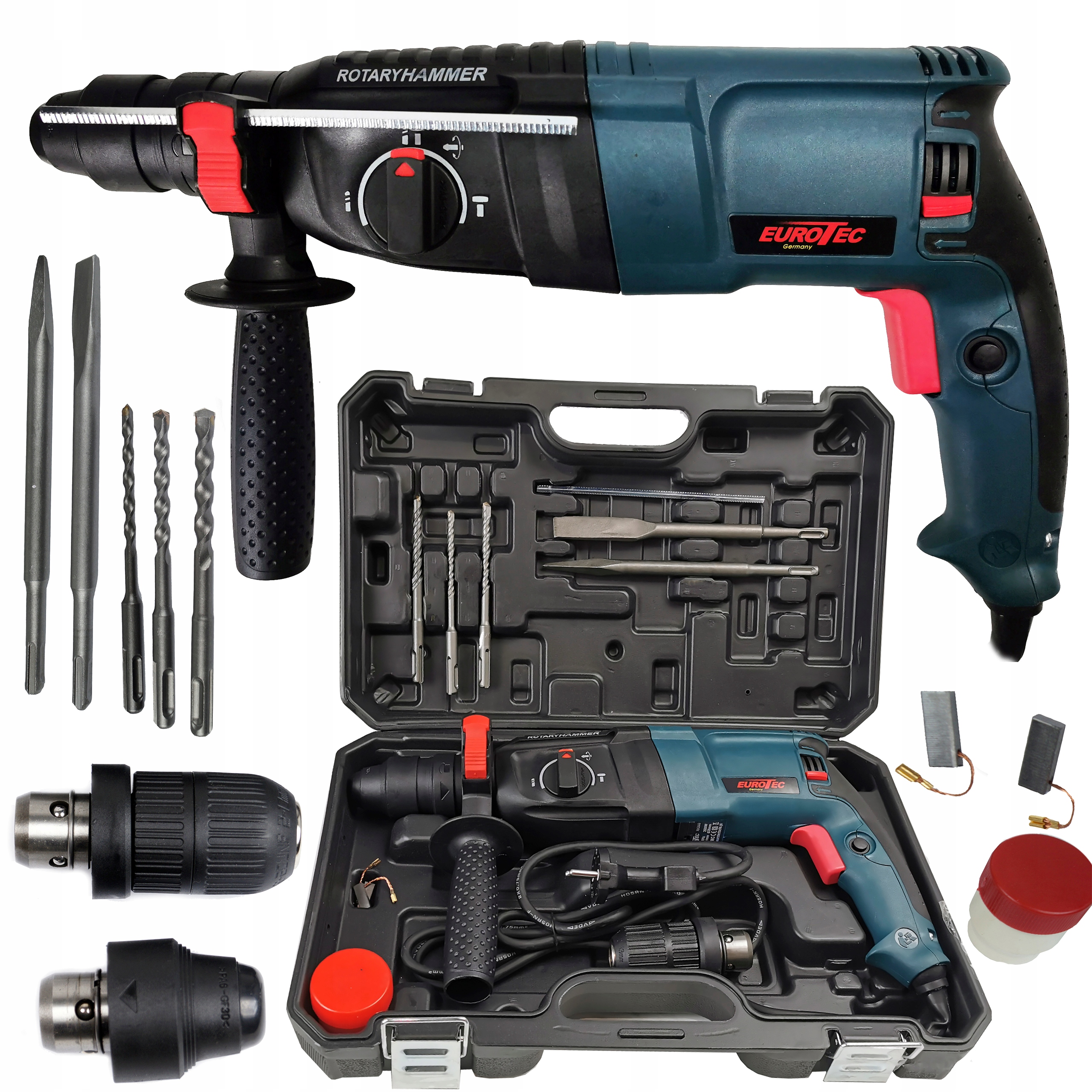 

Eurotec Młotowiertarka 2602 Z Dwoma Głowicami Sds+