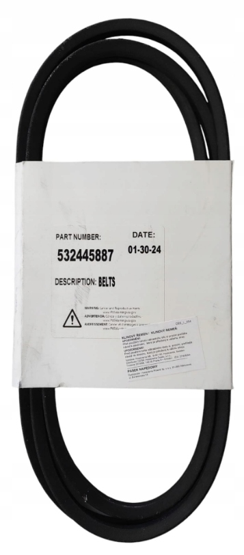 Pásek pohonu nožů traktoru Husqvarna TC242 TC342T Originál