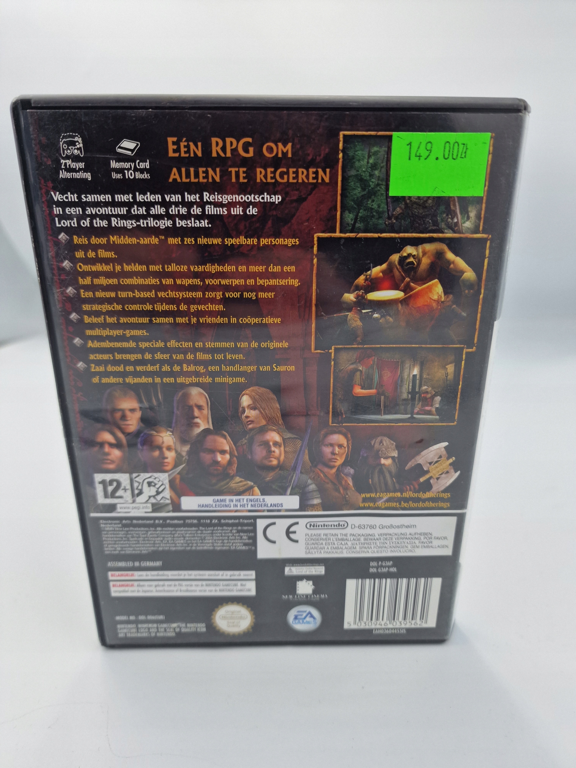 Gra Lord Of The Rings - The Third Age GameCube Platforma Nintendo GameCube