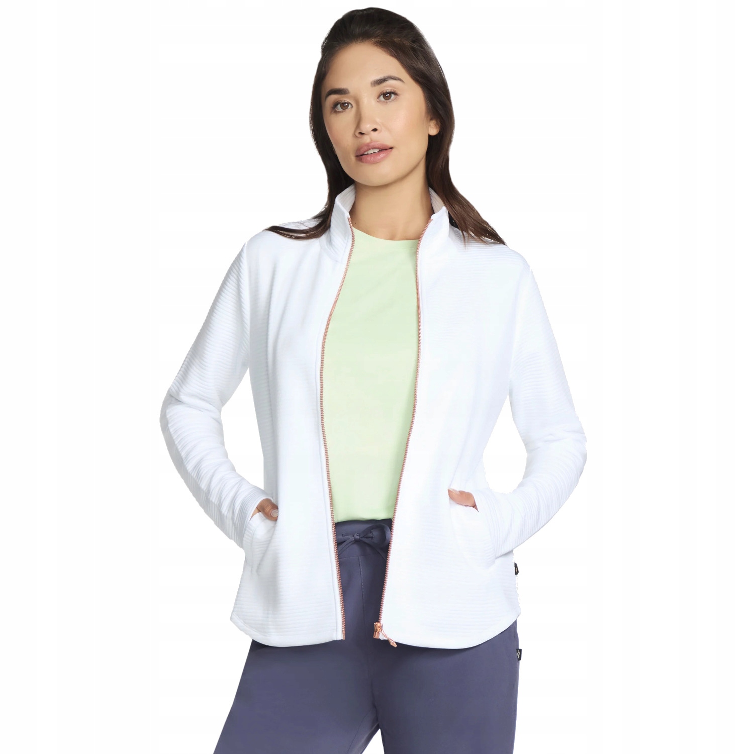 Skechers The Hoodless Hoodie Gowalk Shine Jacket [s] Mikina Poliest