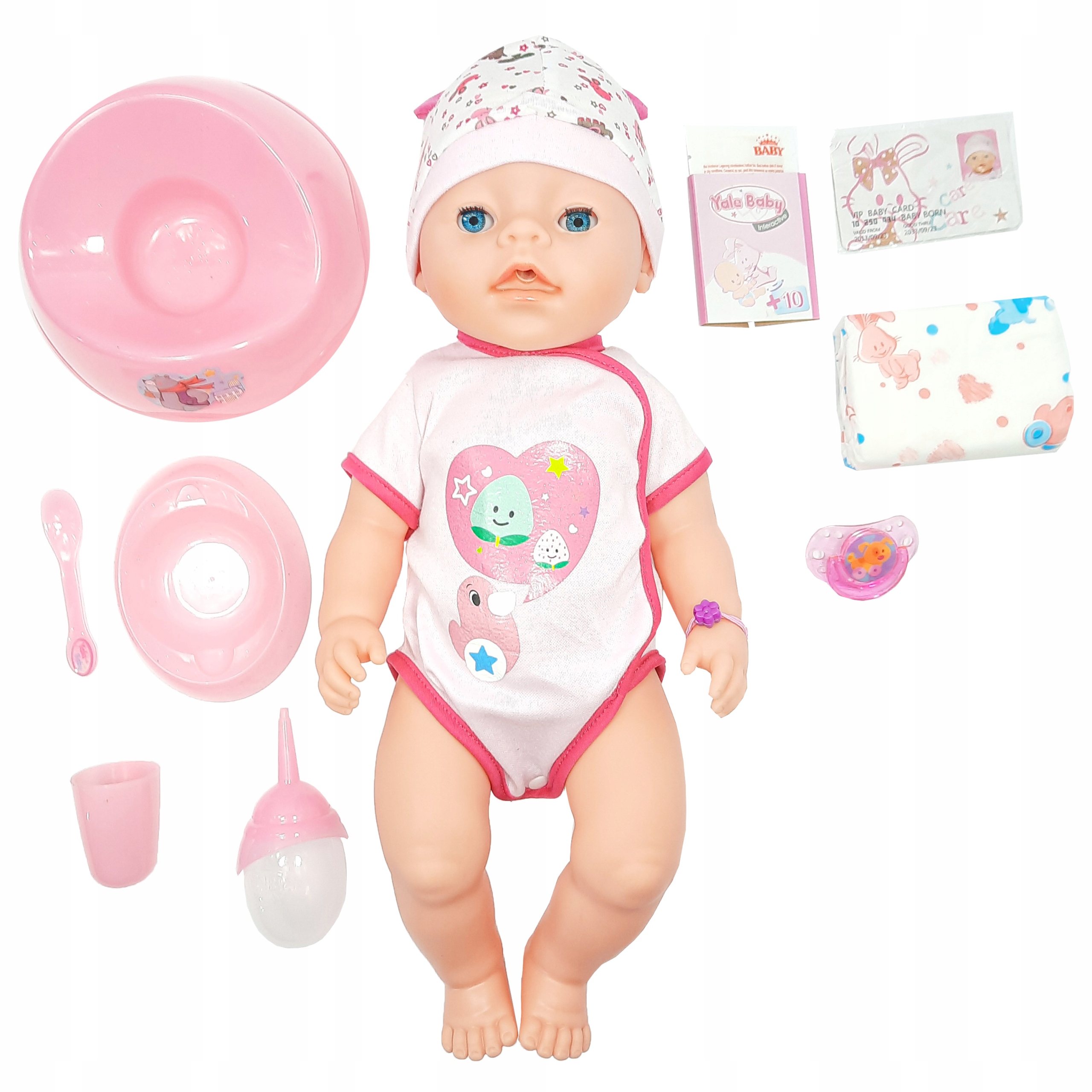 LALKA INTERAKTYWNA BABY LOVE DLA DZIEWCZYNKI 9W1 + AKCESORIA Stan opakowania oryginalne