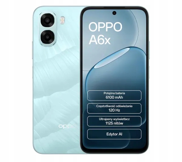 Smartfon Oppo A6x 4/128GB 6,75" 120Hz 13Mpix 6100mAh Niebieski