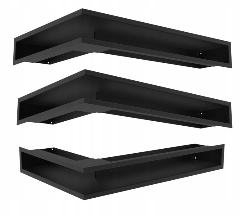 Kominek żeliwny narożny PRAWY Wkład Kominkowy SIMPLE 8 kW- ZESTAW Z PŁYTAMI Głębokość 43 mm