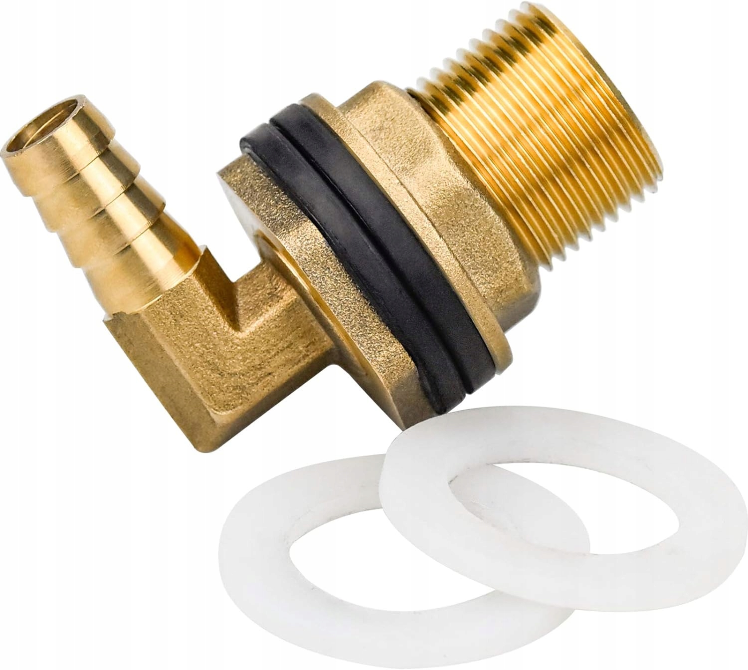 Mosazná kloubová spojka 90° Závitová průchodka pro trubky