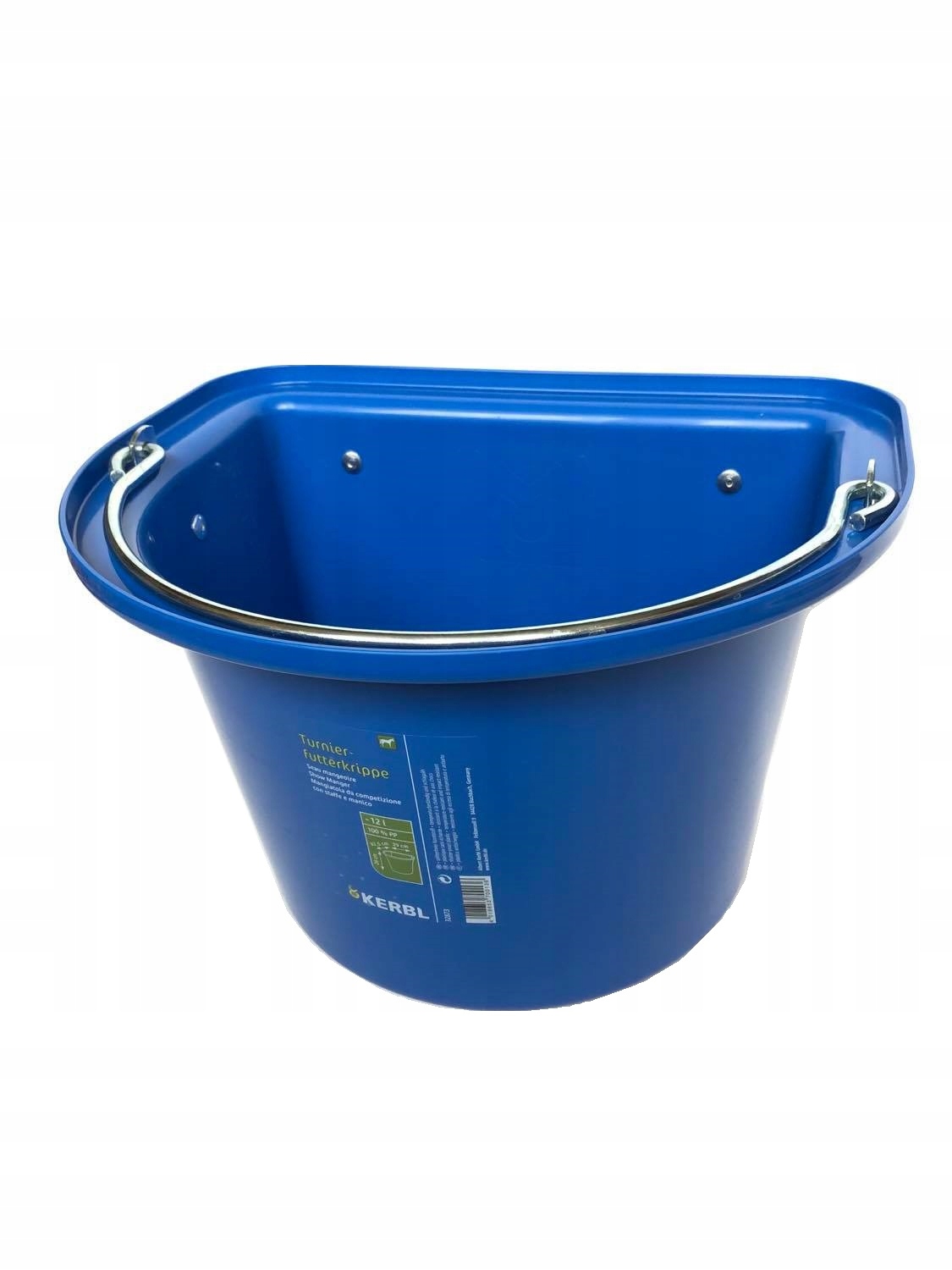 WIADRO WIADERKO NA PASZĘ Z HAKAMI I PAŁĄKIEM 12 L Marka Kerbl