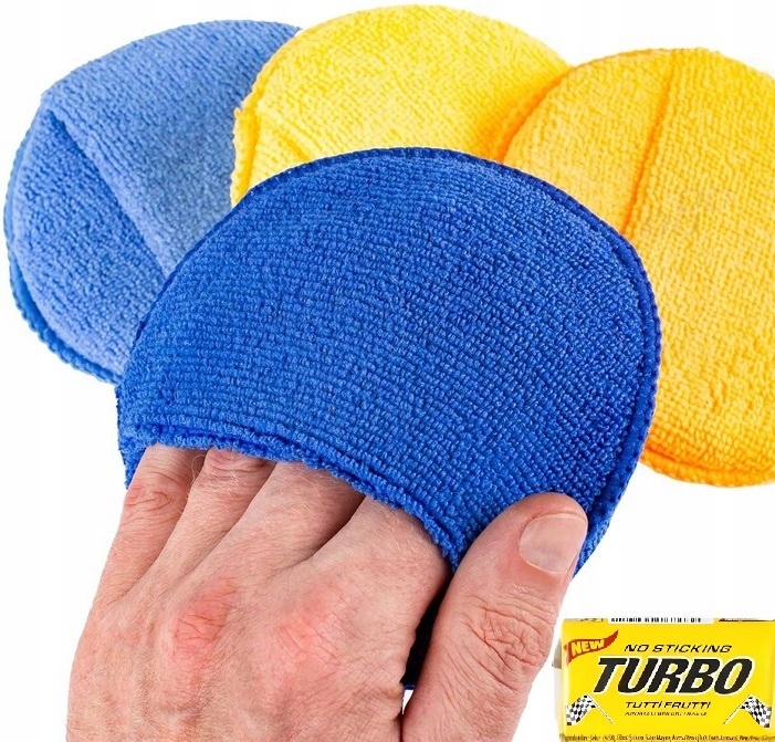 Gąbki Do Polerowania Woskowania 4x Gąbek Czyszczenia Aplikatory Do Auta