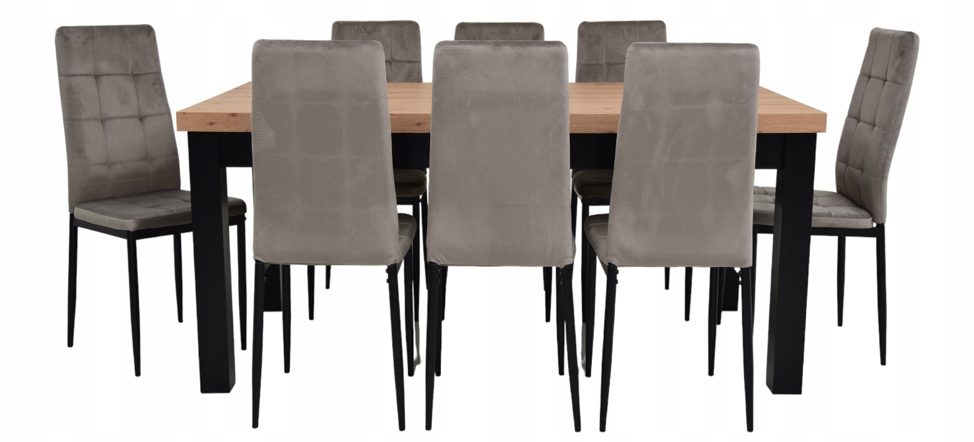 ZESTAW STÓŁ+8 KRZESEŁ DLA DUŻEJ RODZINY DO SALONU Marka Idea Home