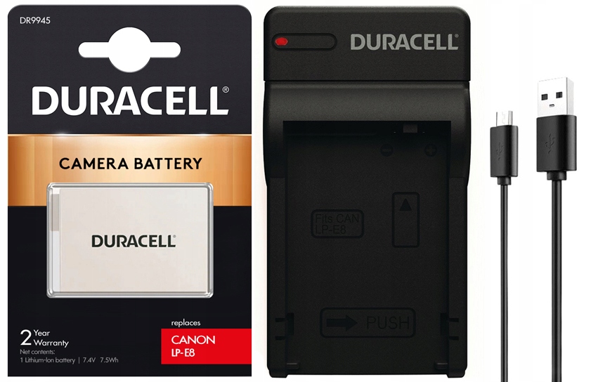 

Bateria Duracell Do Canon LP-E8 Eos 600D Ład.