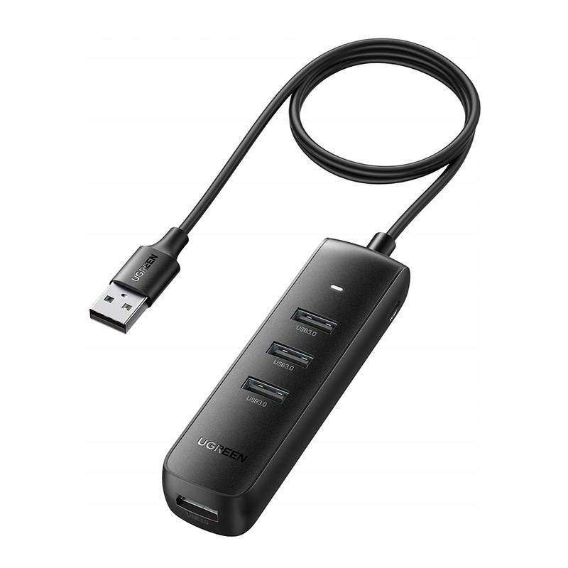 UGREEN ADAPTER PRZEJŚCIÓWKA HUB ROZDZIELACZ USB 4W1 4XUSB-A 3.0 5GBPS 0.25M