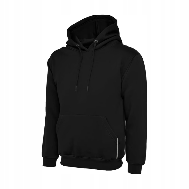 BLUZA DRESOWA SPORTOWA ROBOCZA KANGURKA BAWEŁNA L CZARNA