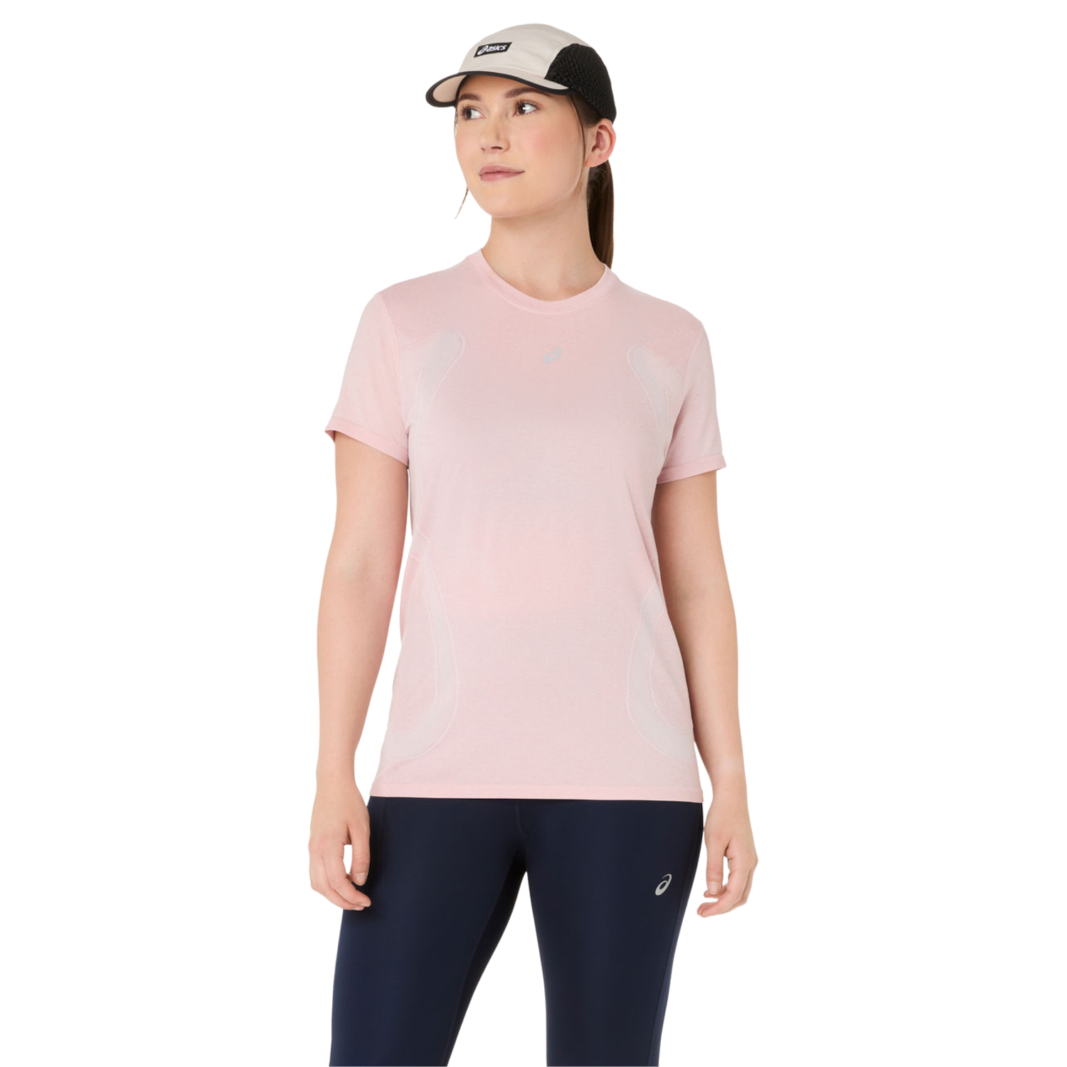 Asics Road Seamless Ss Top [M] Dámské tričko Polyester Růžové