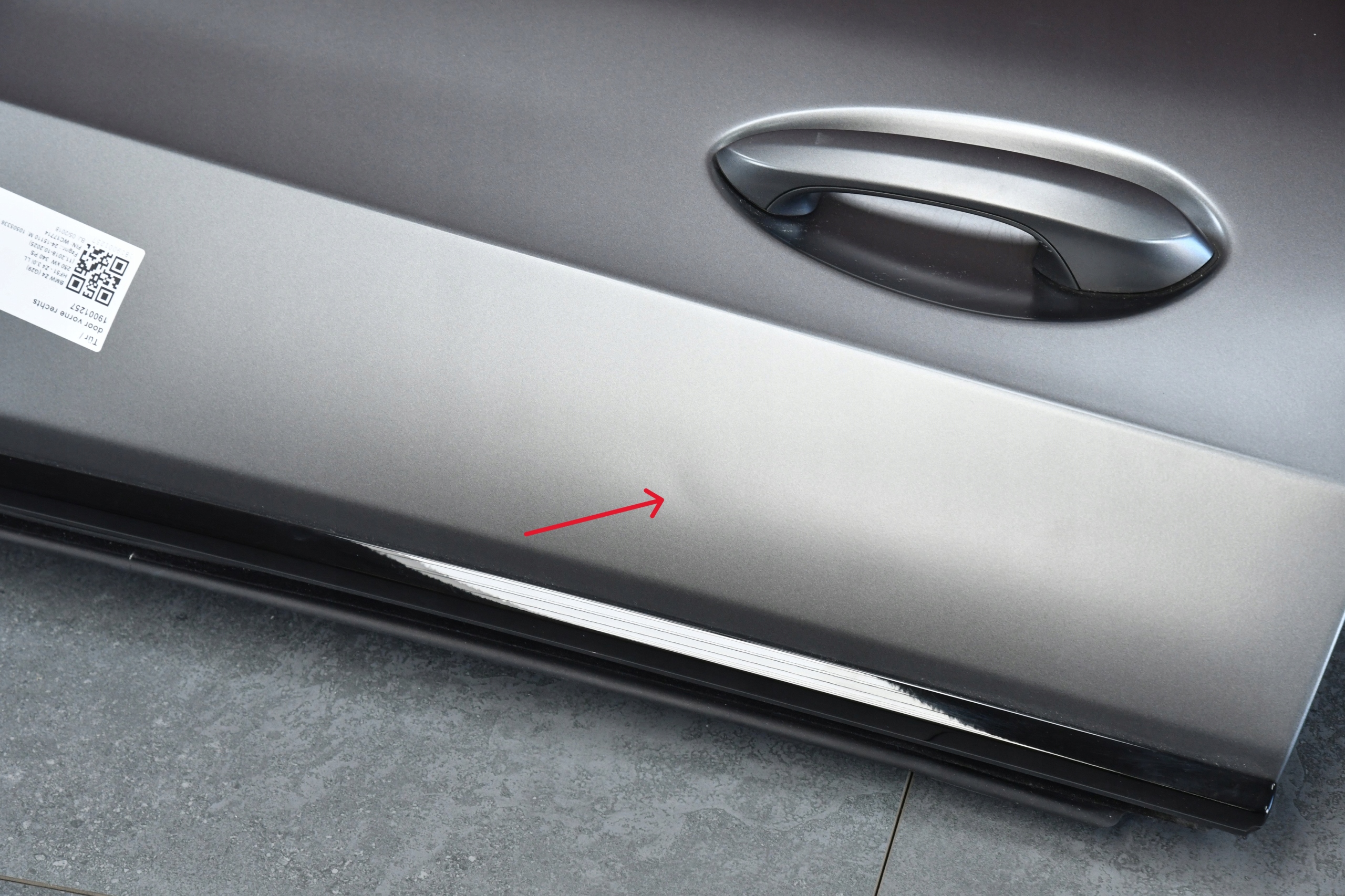 door right front BMW Z4 G29 FROZEN GREY C37