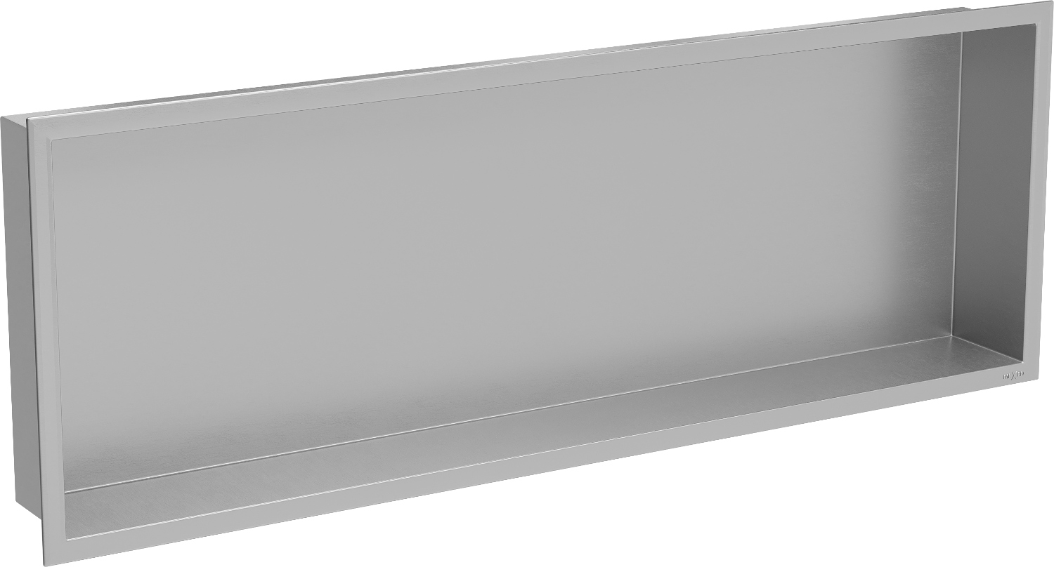 Mexen X-Wall-R zapustená polička Inox, 90x30 cm, nerezová oceľ