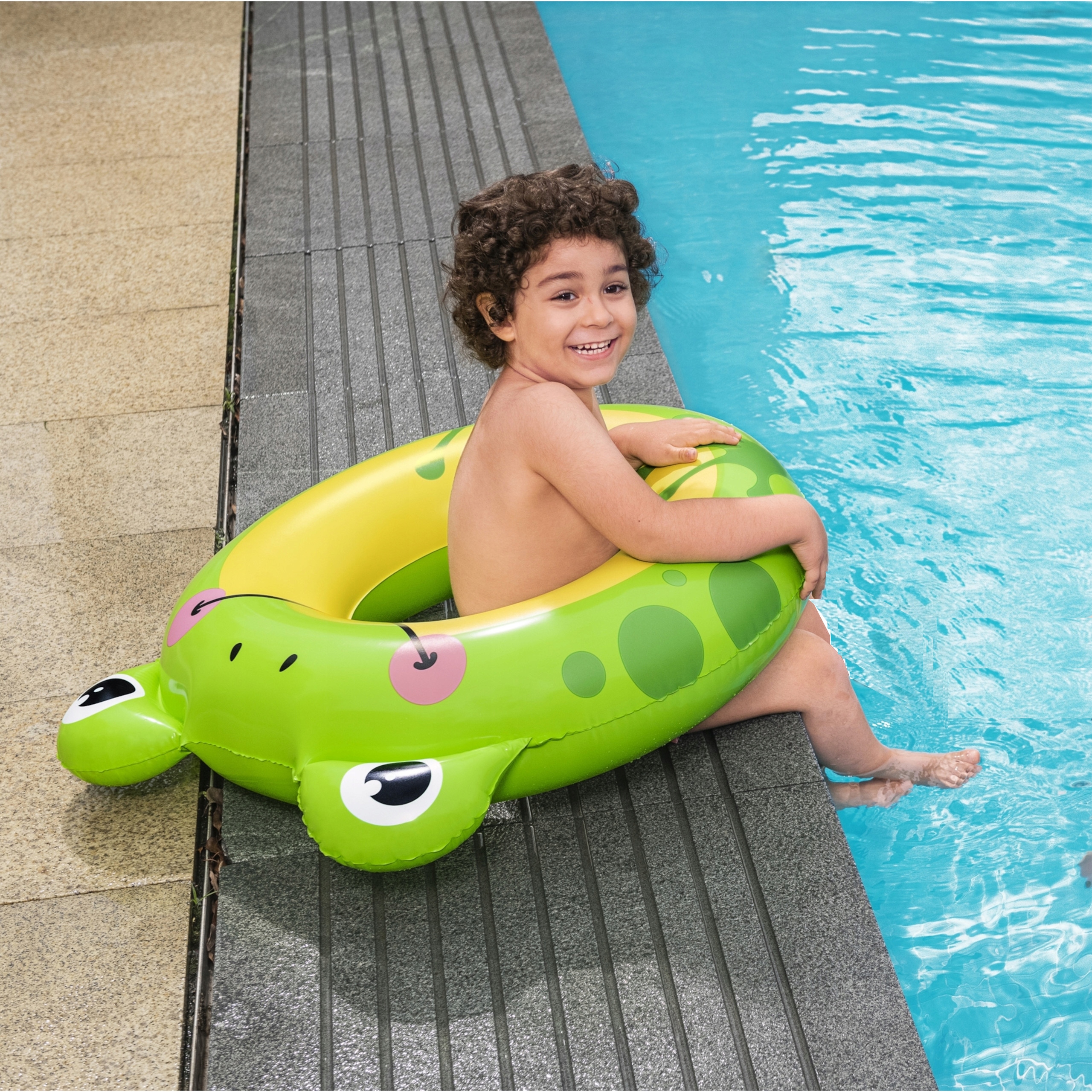 Koło do pływania dla dzieci żaba Bestway 36351 Szerokość produktu 76 cm