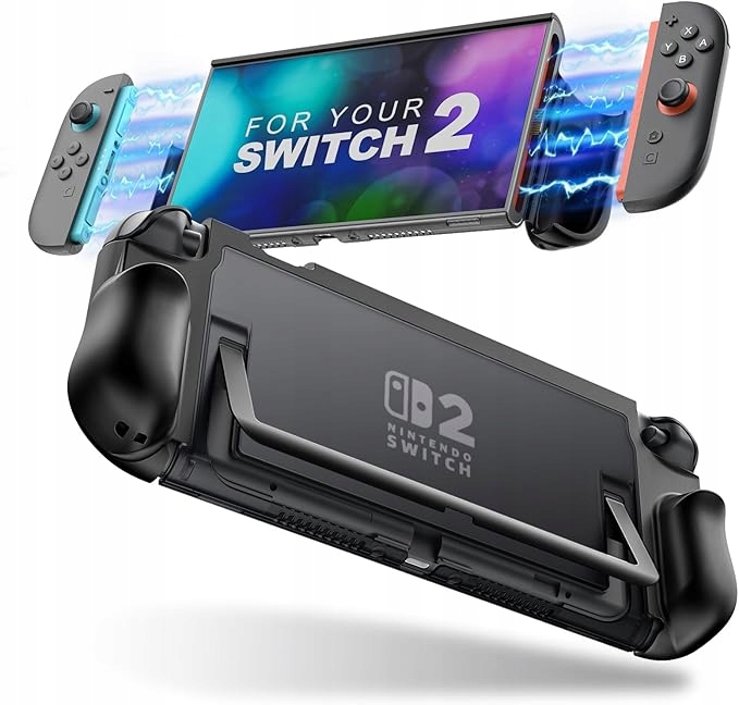 TiMOVO Dockable Case etui do Nintendo Switch 2 TPU+PC ochrona czarny