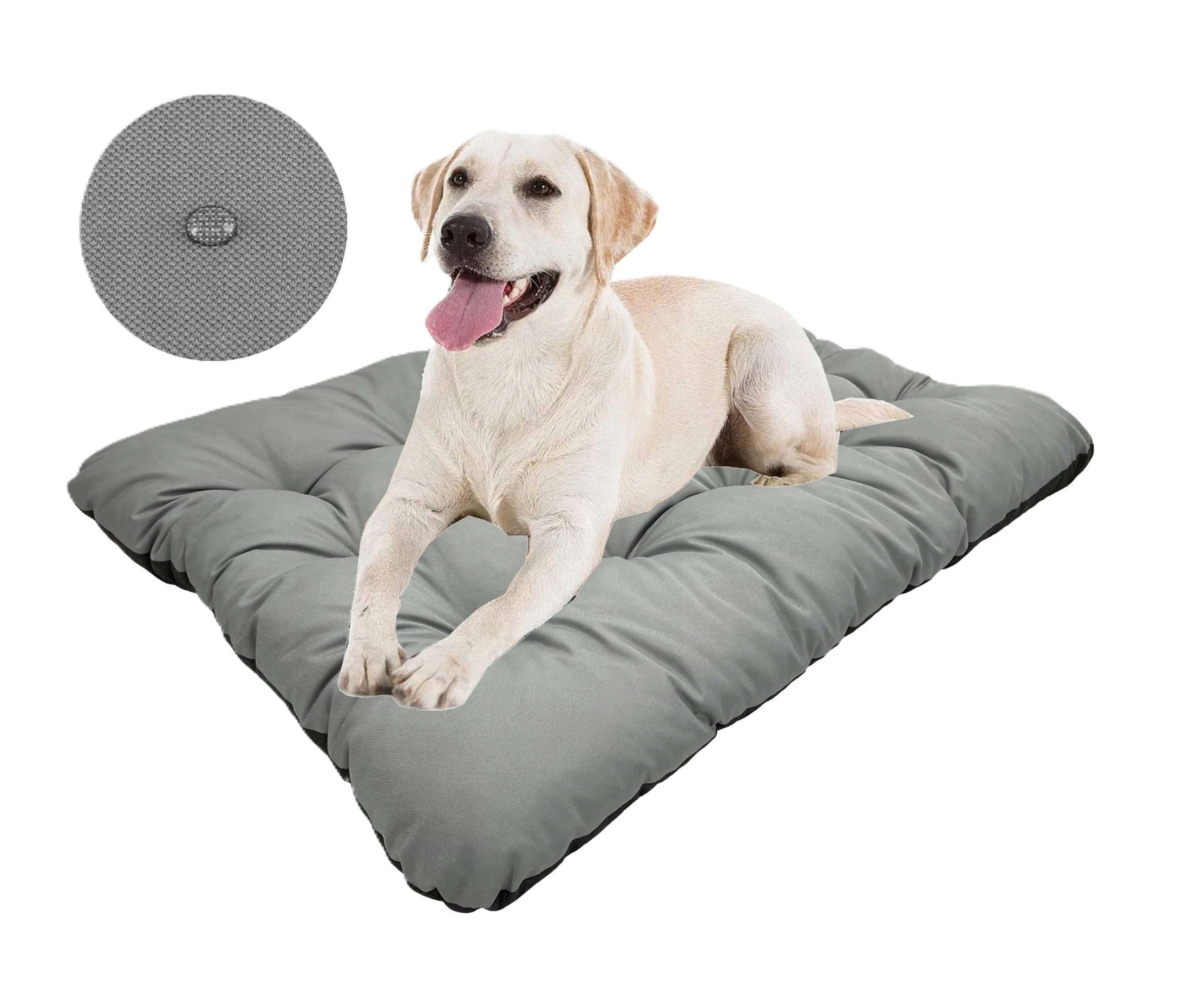 Levně Pelíšek Pro Psa Voděodolný Odolný Polštář Šedý 140 x 100 cm