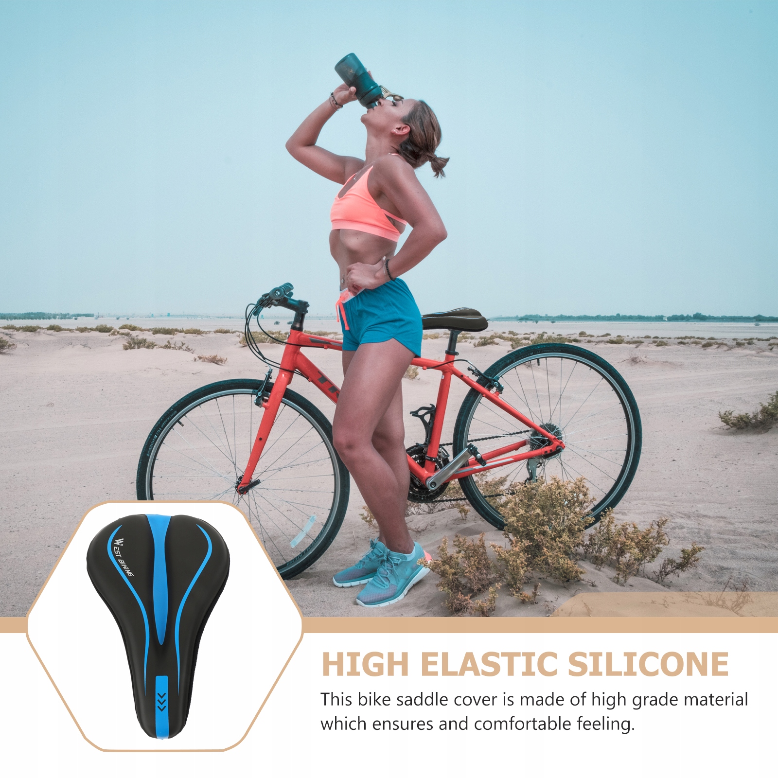 PODUSZKA ROWEROWA ŻELOWA PODUSZKA ROWEROWA Kolor wielokolorowy