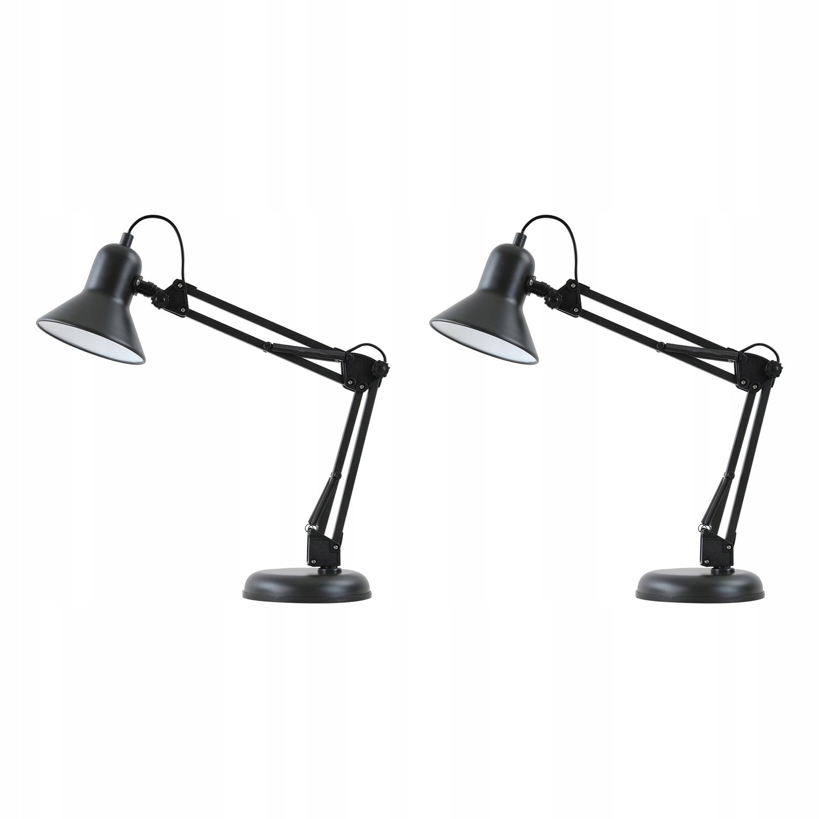Sada dvou černých stylových stolních lamp Tiago Italux