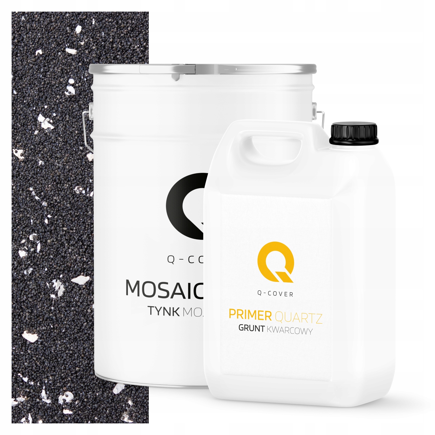 Mozaiková Omítka Černá Se Stříbrnou Mikou M52 Pryskyřicová 25 Kg Půda 6.6 m2