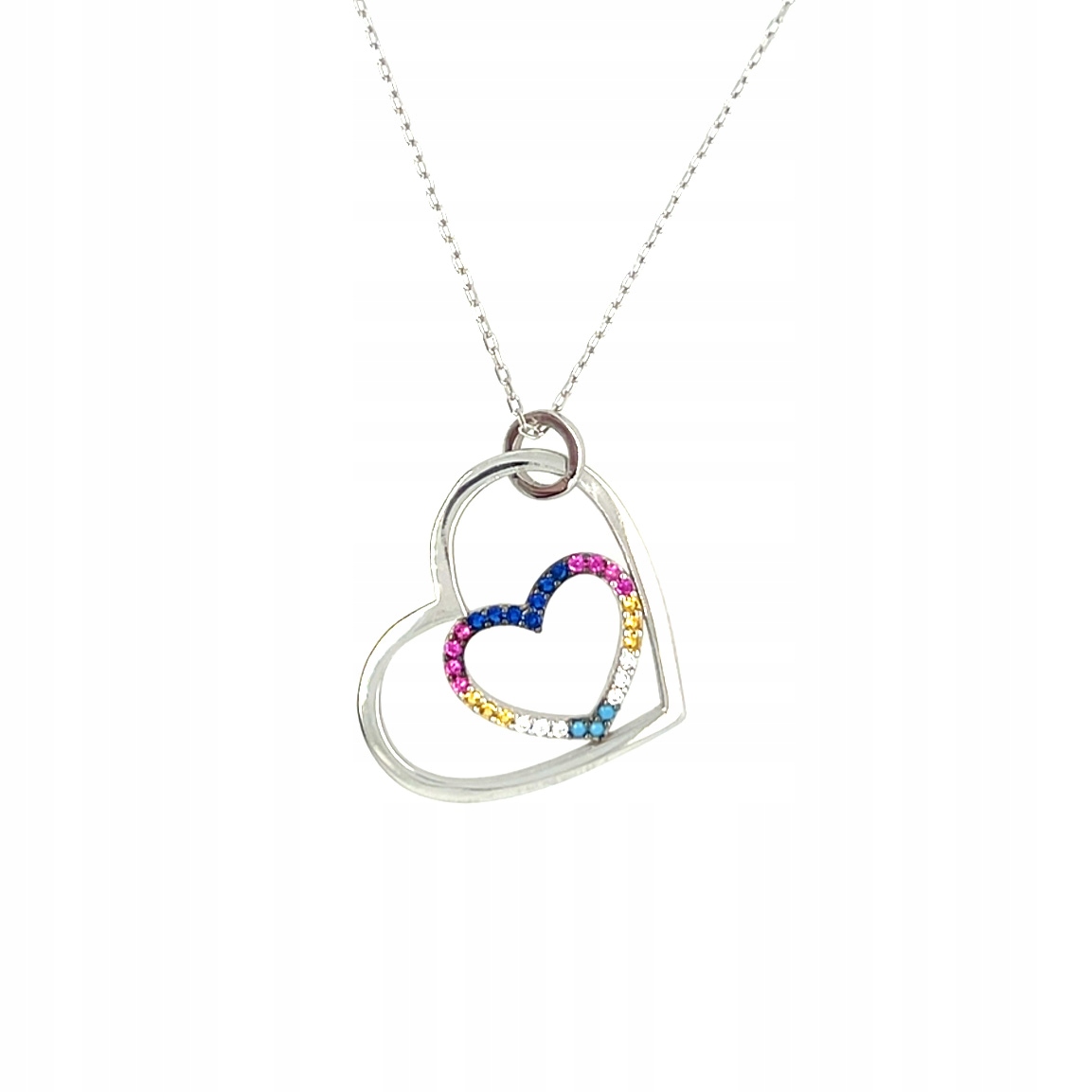 Dvě stříbrná srdíčka ze stříbra