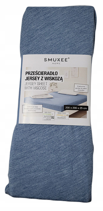 

Prześcieradło jersey z gumką 200x200x25 z wiskozą