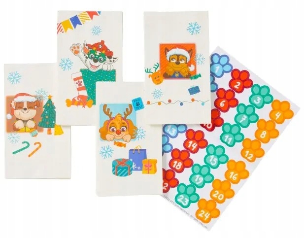 Adventní sáčky s nálepkami 24 ks, naplňte překvapeními Kód výrobce 44578