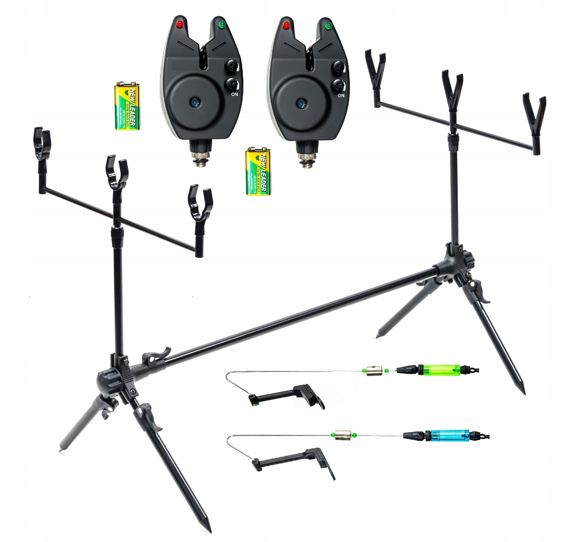 Zestaw Karpiowy Rod Pod 2x Sygnalizator Stanowisko
