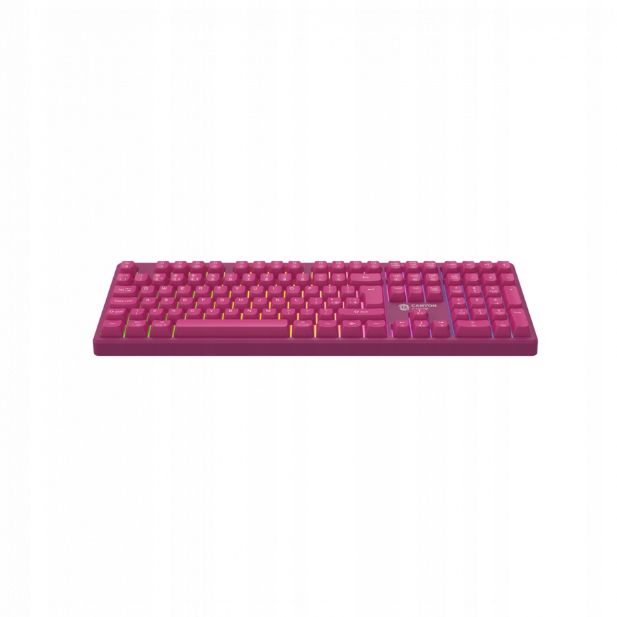 Canyon Herní klávesnice Fortnax GKW-2 Rgb růžová