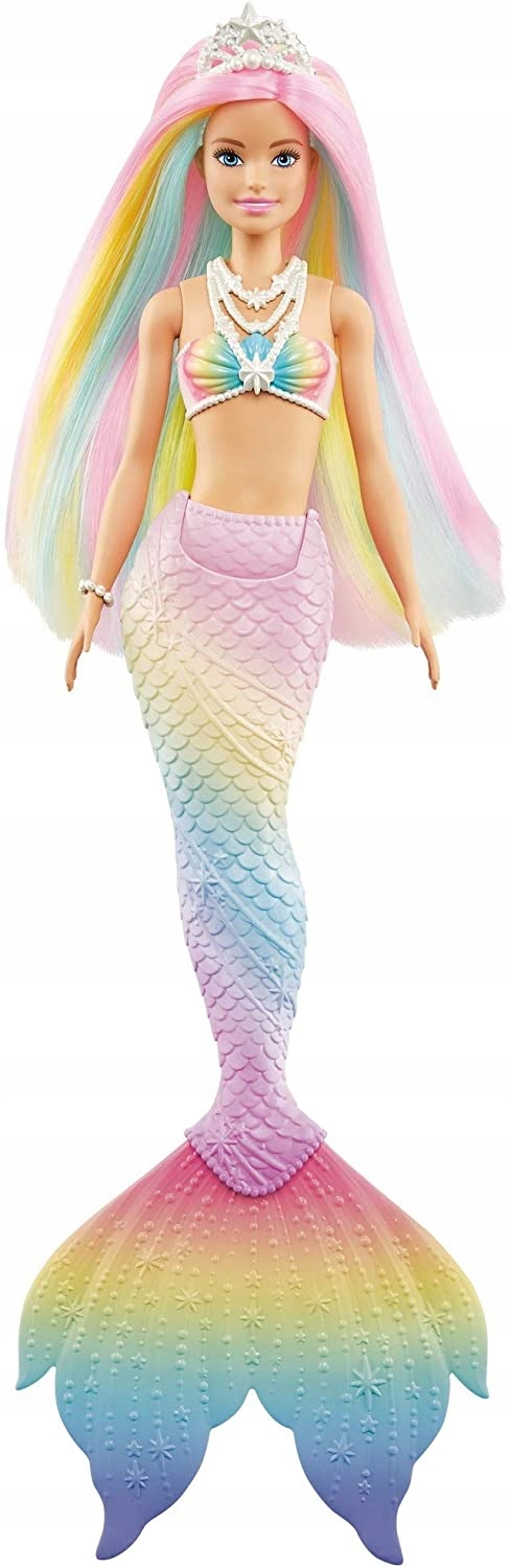 

Barbie Syrenka Tęczowa Przemiana Lalka GTF89