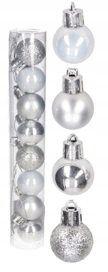 

Bombki Plastikowe Na Choinkę Stroik 8SZT 2,5CM