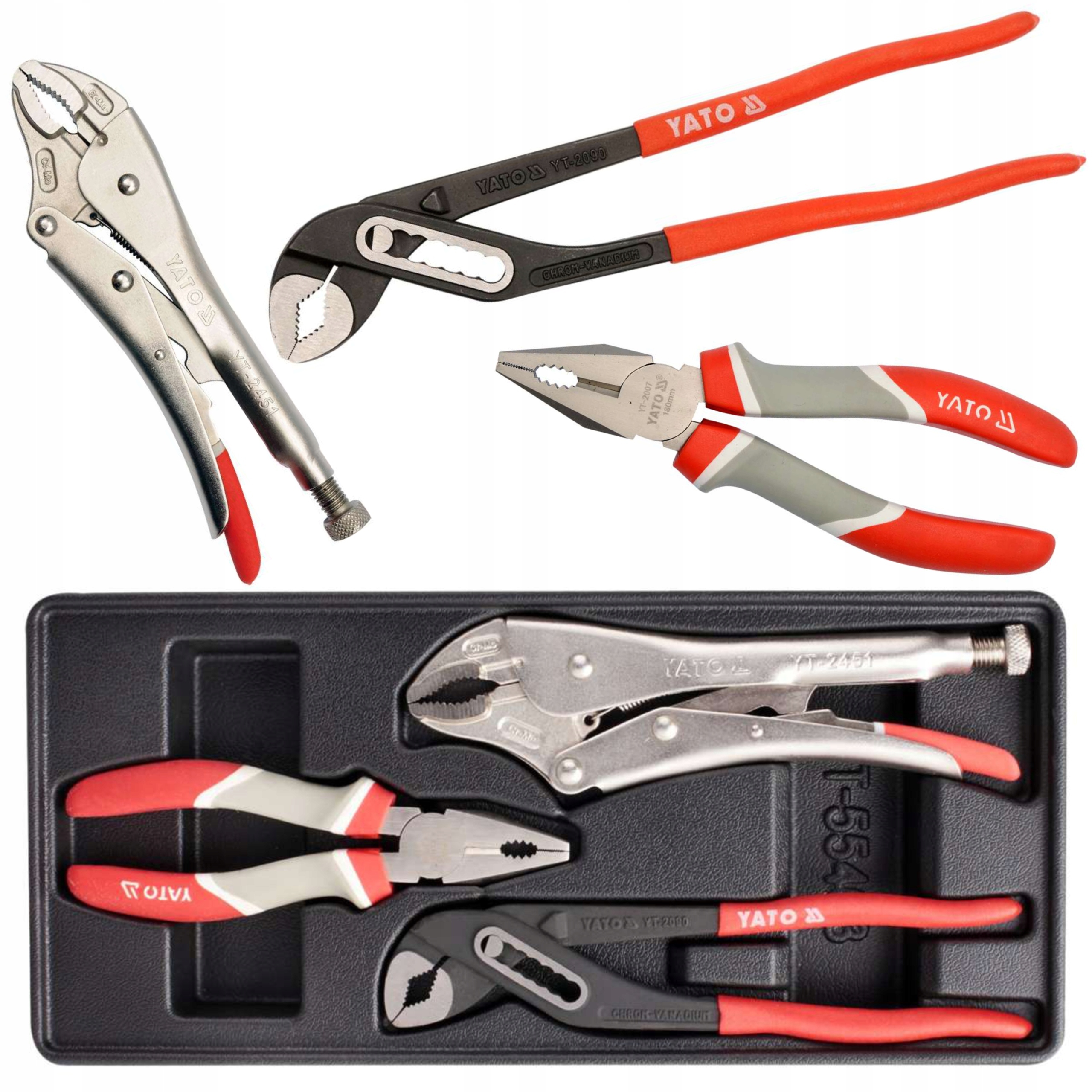 YATO WKŁAD DO SZUFLADY ZESTAW SZCZYPIEC 3CZ. EAN (GTIN) 5906083554636