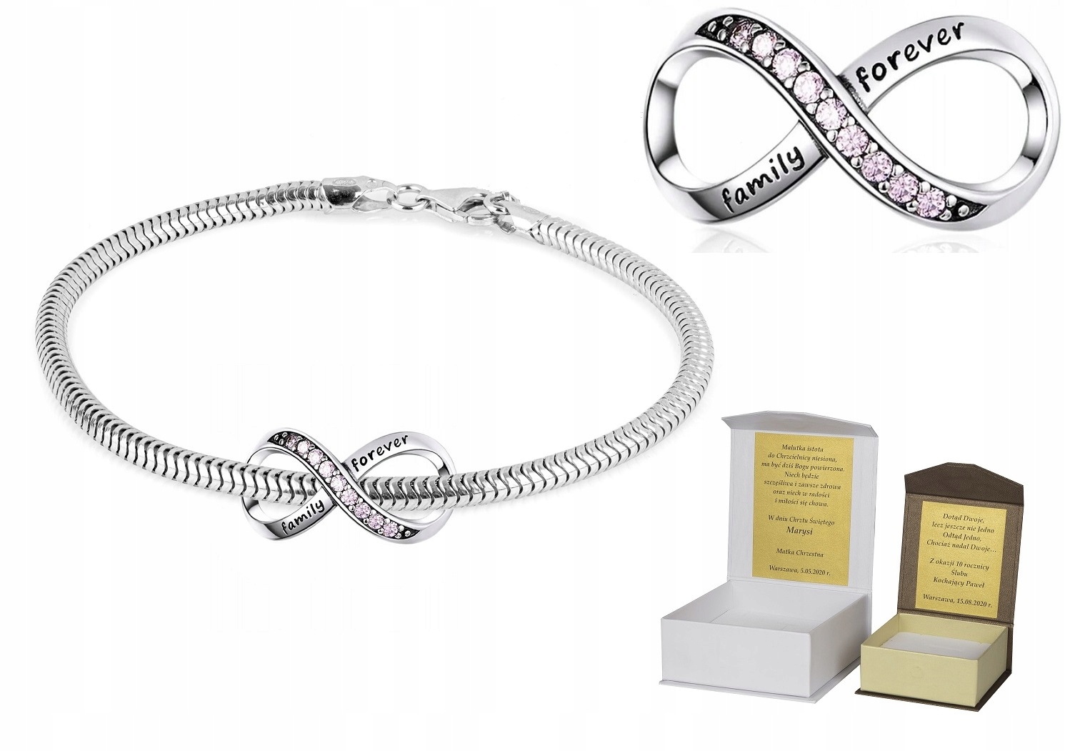 

Bransoletka do Pandora + Charms Gratis 19 cm B147