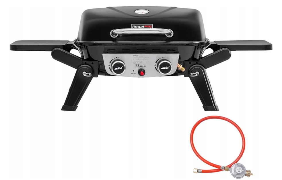 Royal Gourmet GT2005-G Grill Gazowy 5kW Przenośny Turystyczny Dwa Palniki