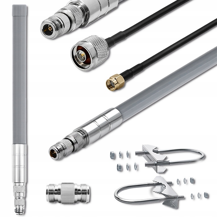 Antenna LoRa Qoltec 5.8 dBi z kablem zasilającym Zasięg bez granic