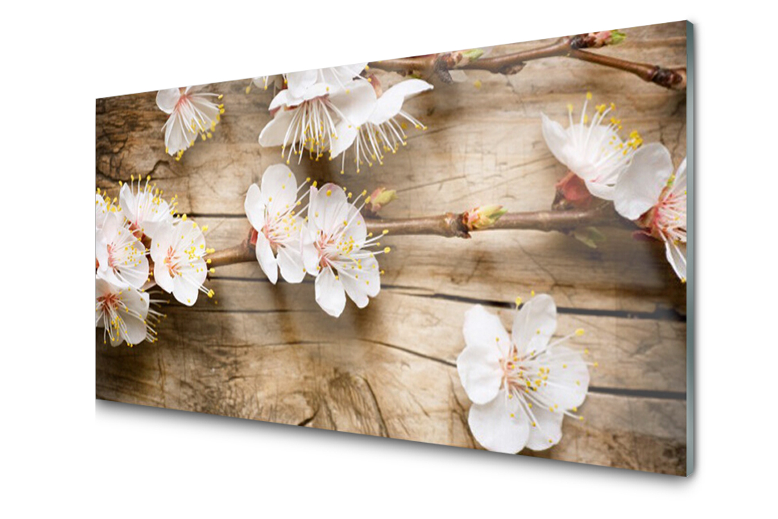 

Panel szklany dekor Kwiaty Roślina 120x60 + Klej