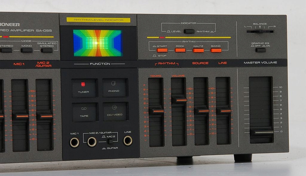 PIONEER SA-055 UNIKATOWY NIESPOTYKANY WZMACNIACZ STEREO ! Kolor czarny inny