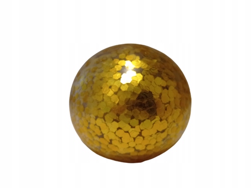 ZŁOTA PIŁKA BROKATOWA LEPKI GNIOTEK XXL