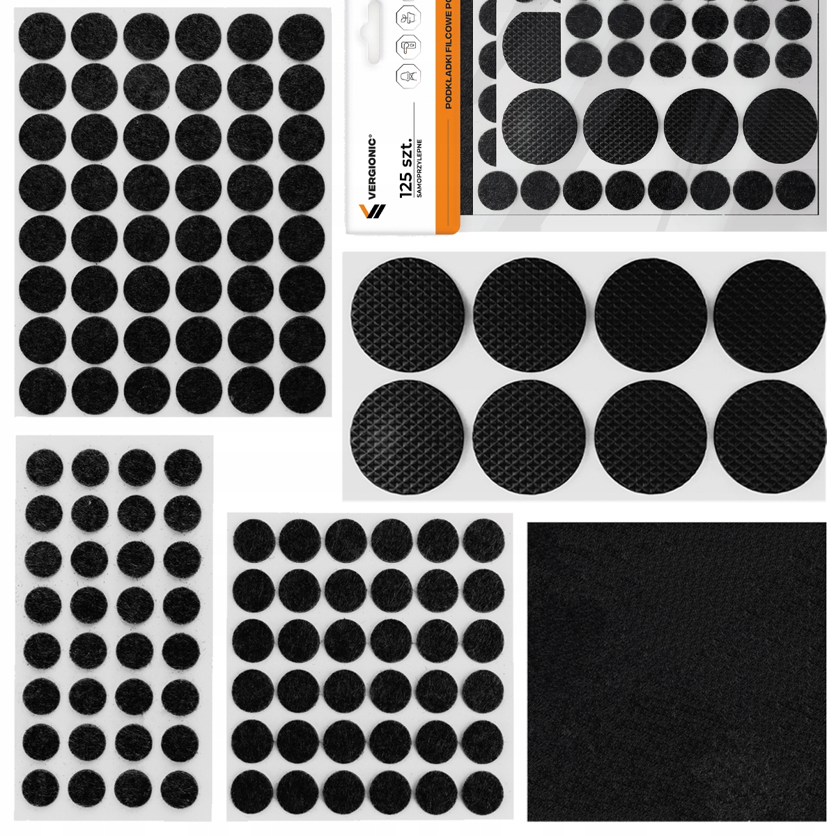 

Podkładki Filcowe Pod Meble Zestaw XL Filcowy Filc
