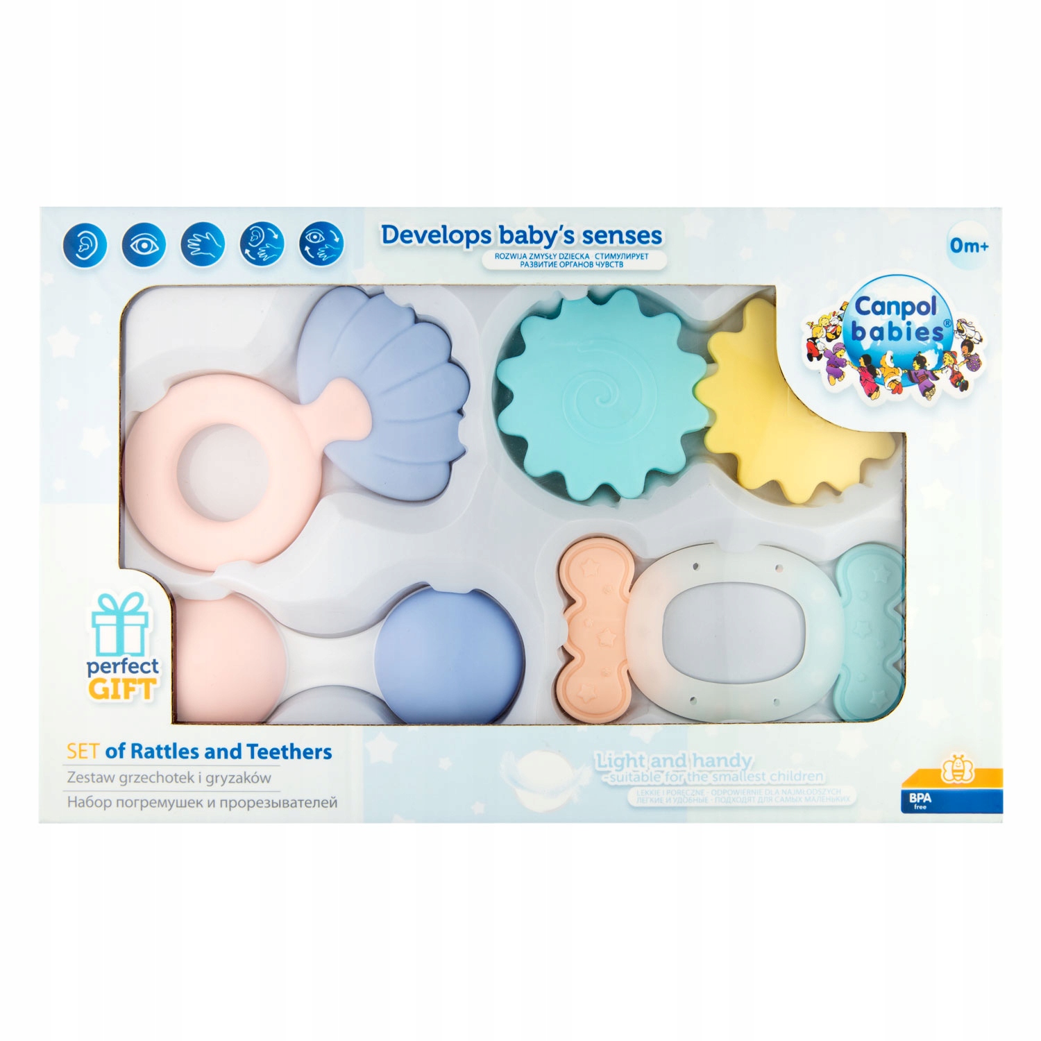 

Canpol babies zestaw pierwszych grzechotek Pastel