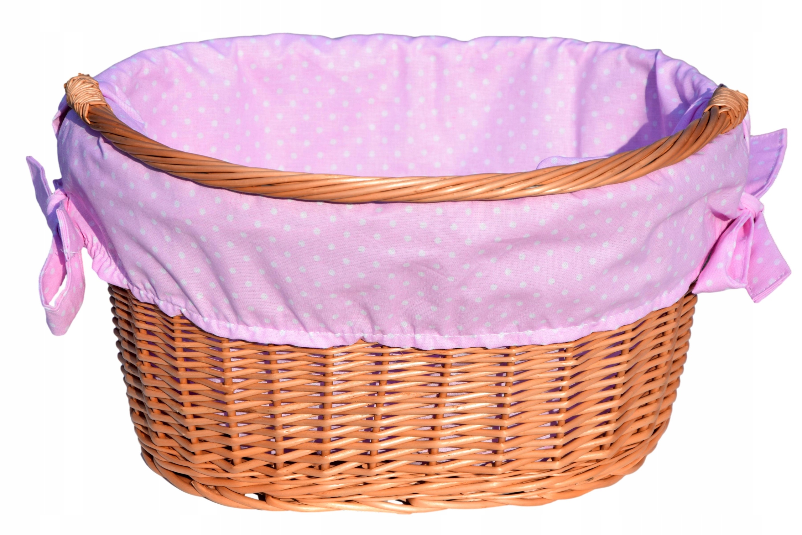 Koszyk Na Rower wiklinowy rowerówka wkład 16