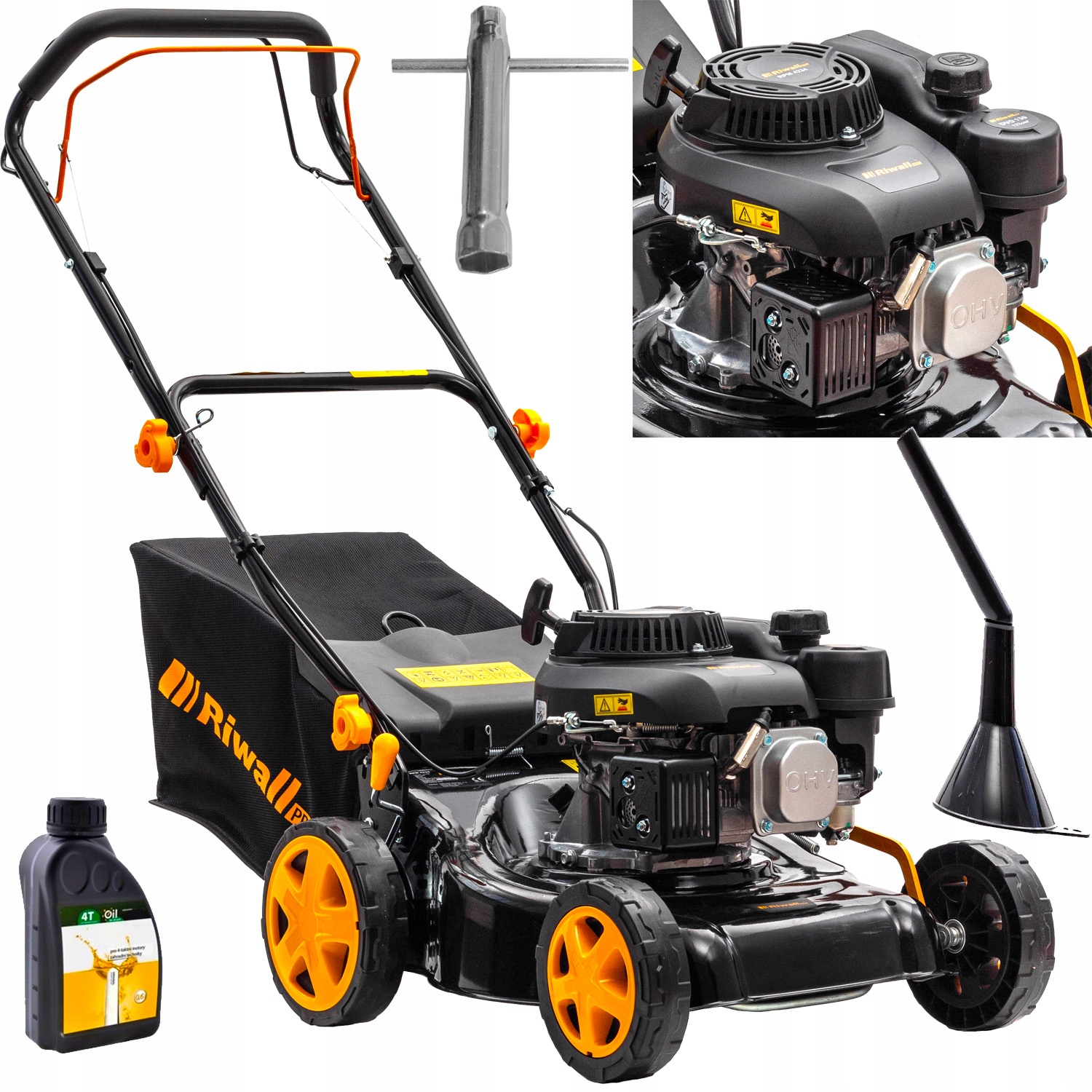 KOSIARKA SPALINOWA DO TRAWY Z NAPĘDEM 7KM MOCNA KOSIARKA NAPĘD Moc 2.5 kW