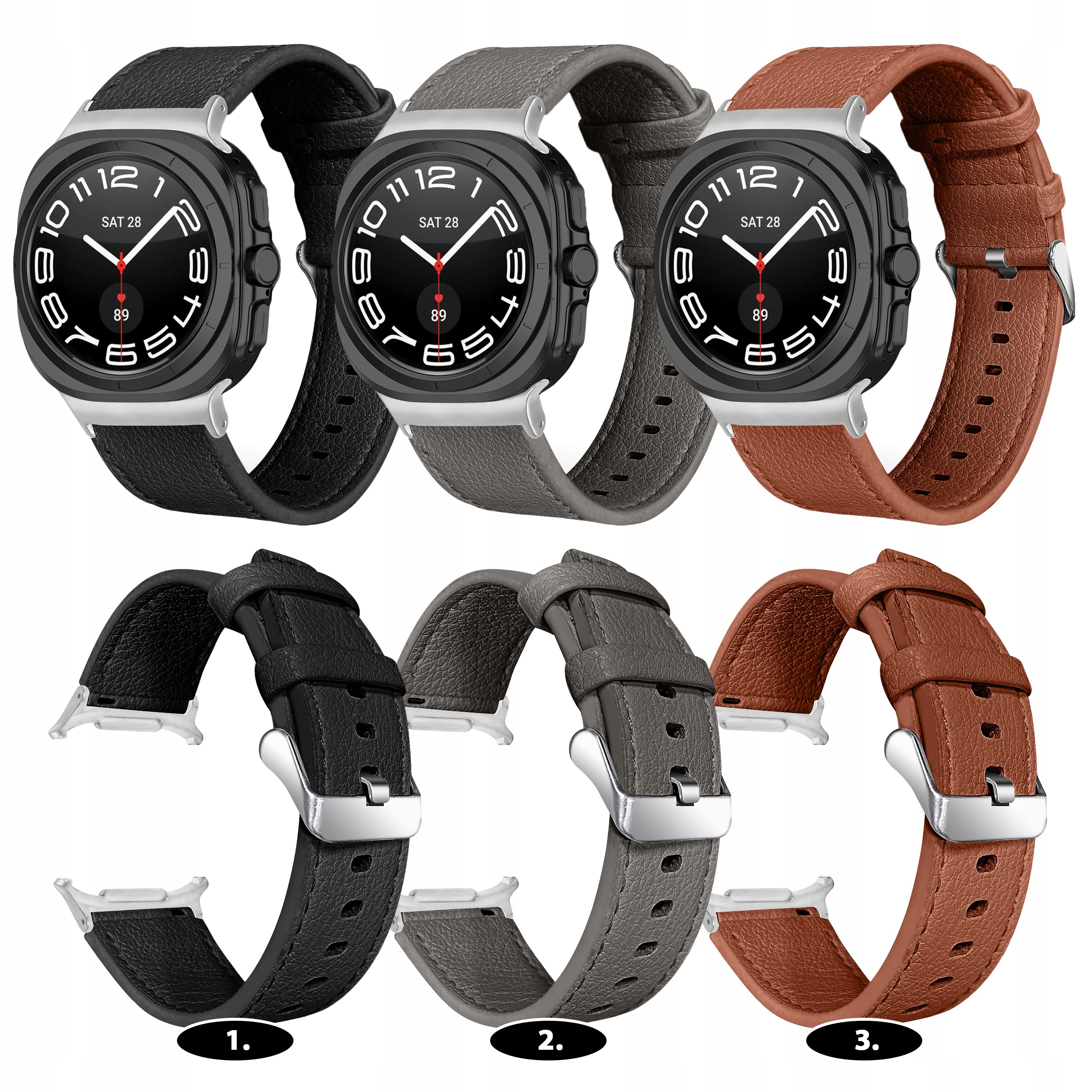 KOŽENÝ ŘEMÍNEK PRO SAMSUNG Galaxy Watch Ultra SM-R705FZ 47 mm LTE